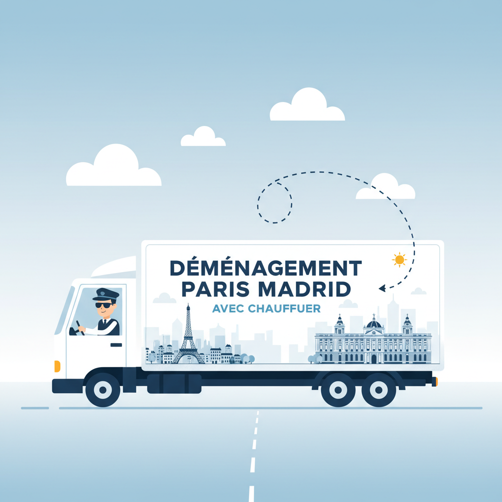 déménagement paris madrid avec chauffeur