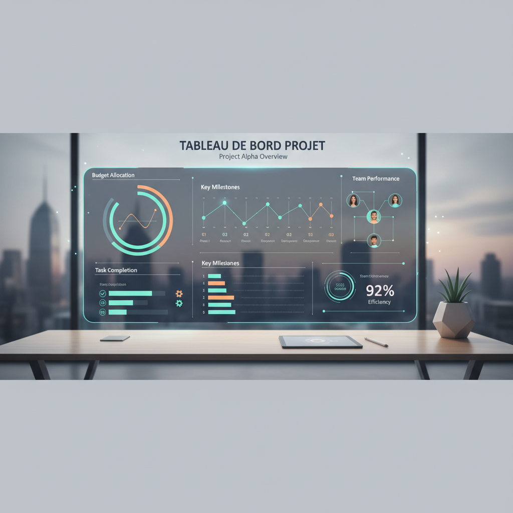 tableau de bord projet